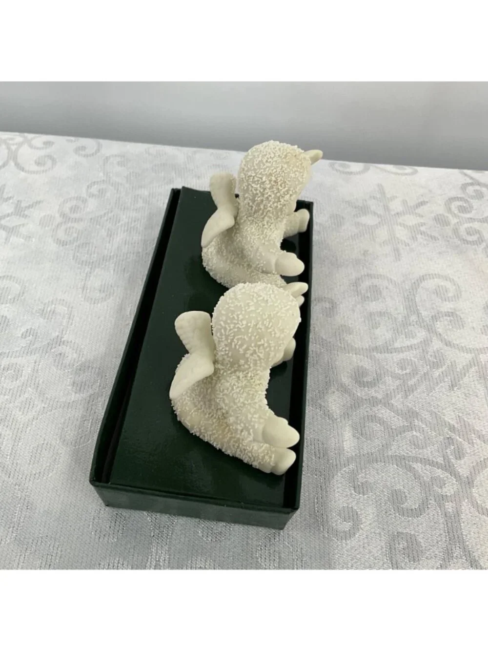 Department 56 Snowbabies Bisque Clip-On Ornaments‎ Set Of 2 Vintage #7976-6